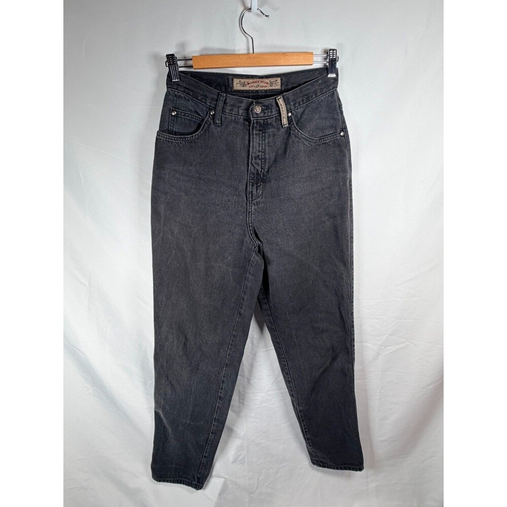 90's Vintage Levi's Women's Black Tapered Jeans Size 10